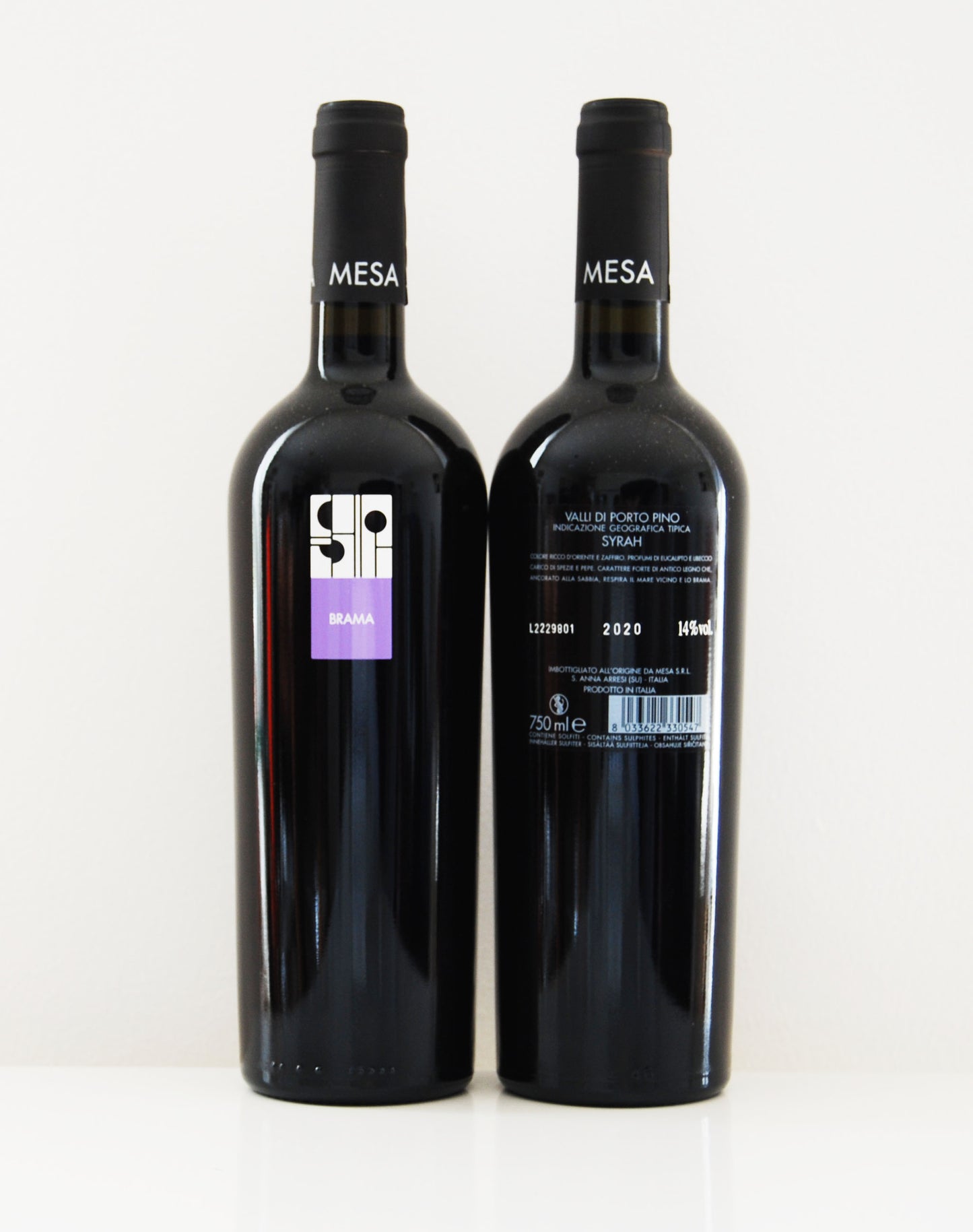 Cantina Mesa, Brama, Syrah Valli di Porto Pino IGT 2023