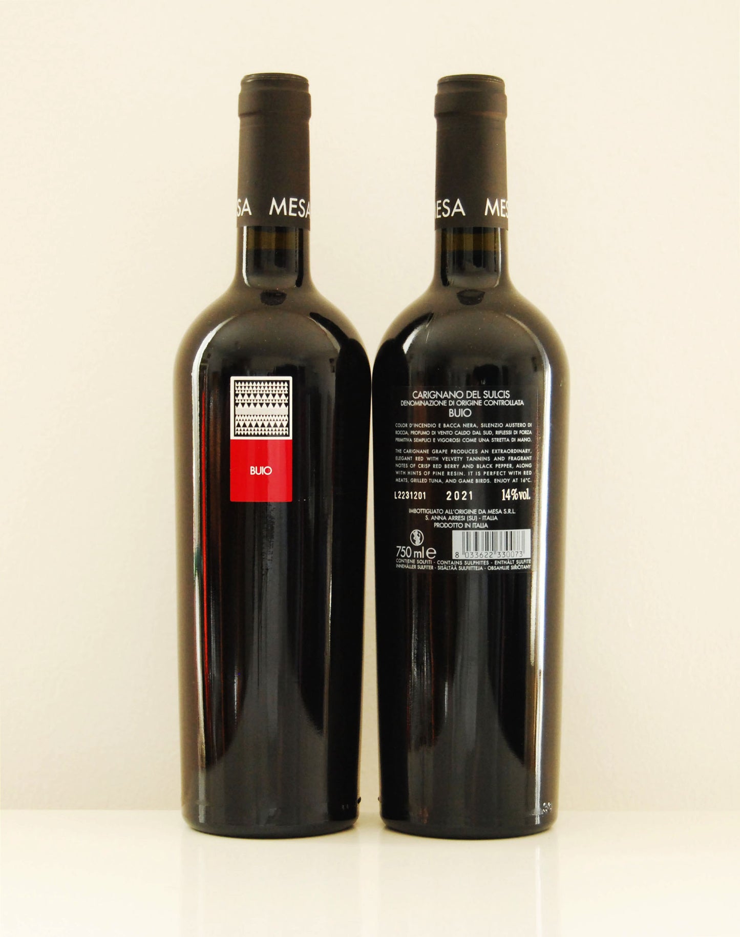 Cantina Mesa, Buio Carignano del Sulcis DOC 2021