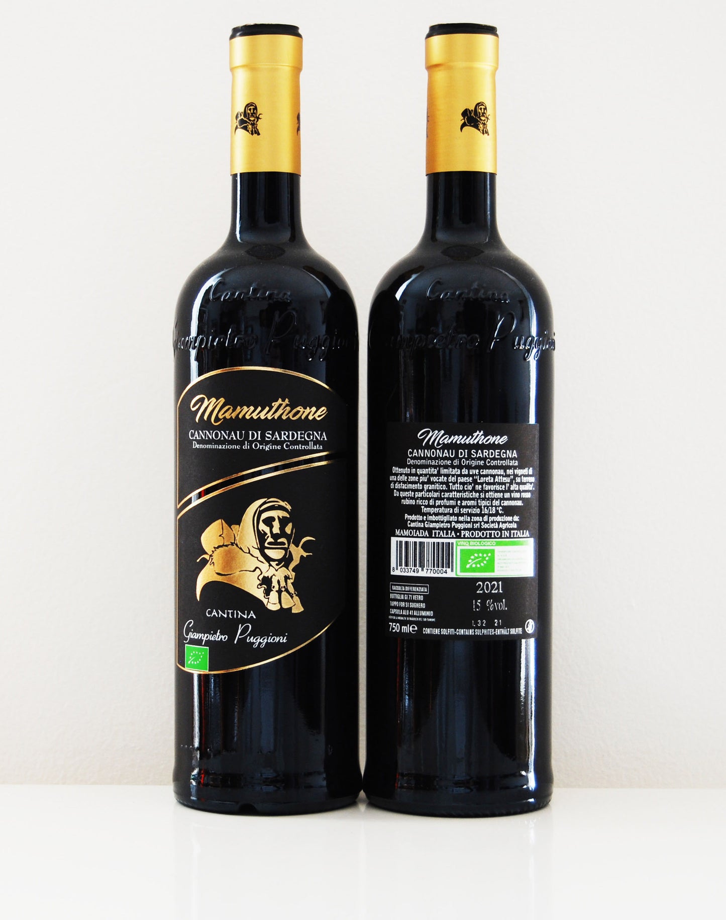 Cantina Giampietro Puggioni, 'Mamuthone' Cannonau di Sardegna DOC 2021, Organic