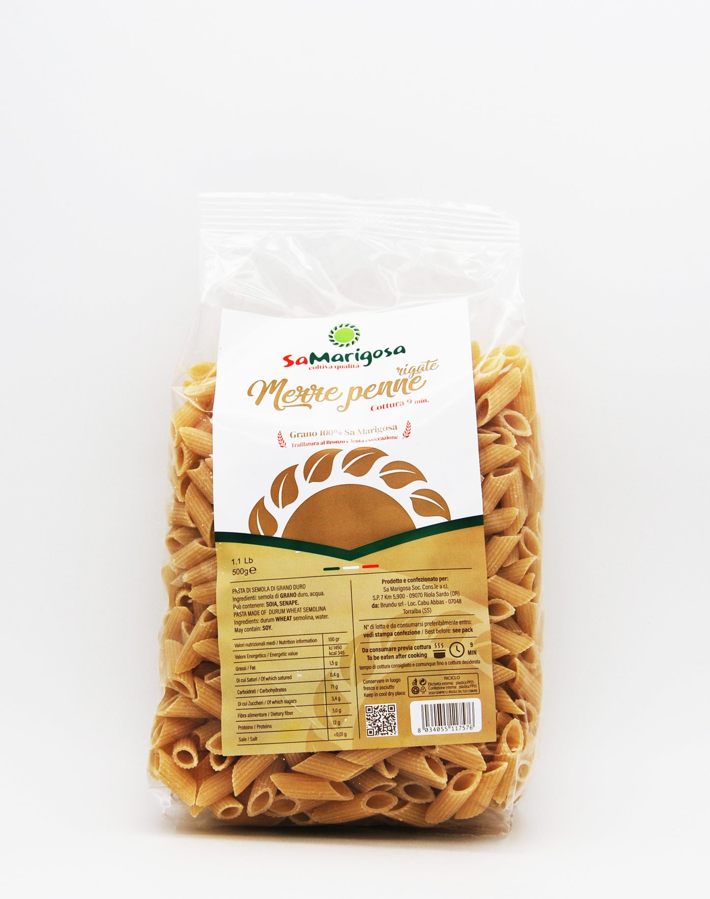 Mezze Penne pasta, 500g